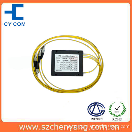 PLC 1X3 Way Fiber Optic Splitter